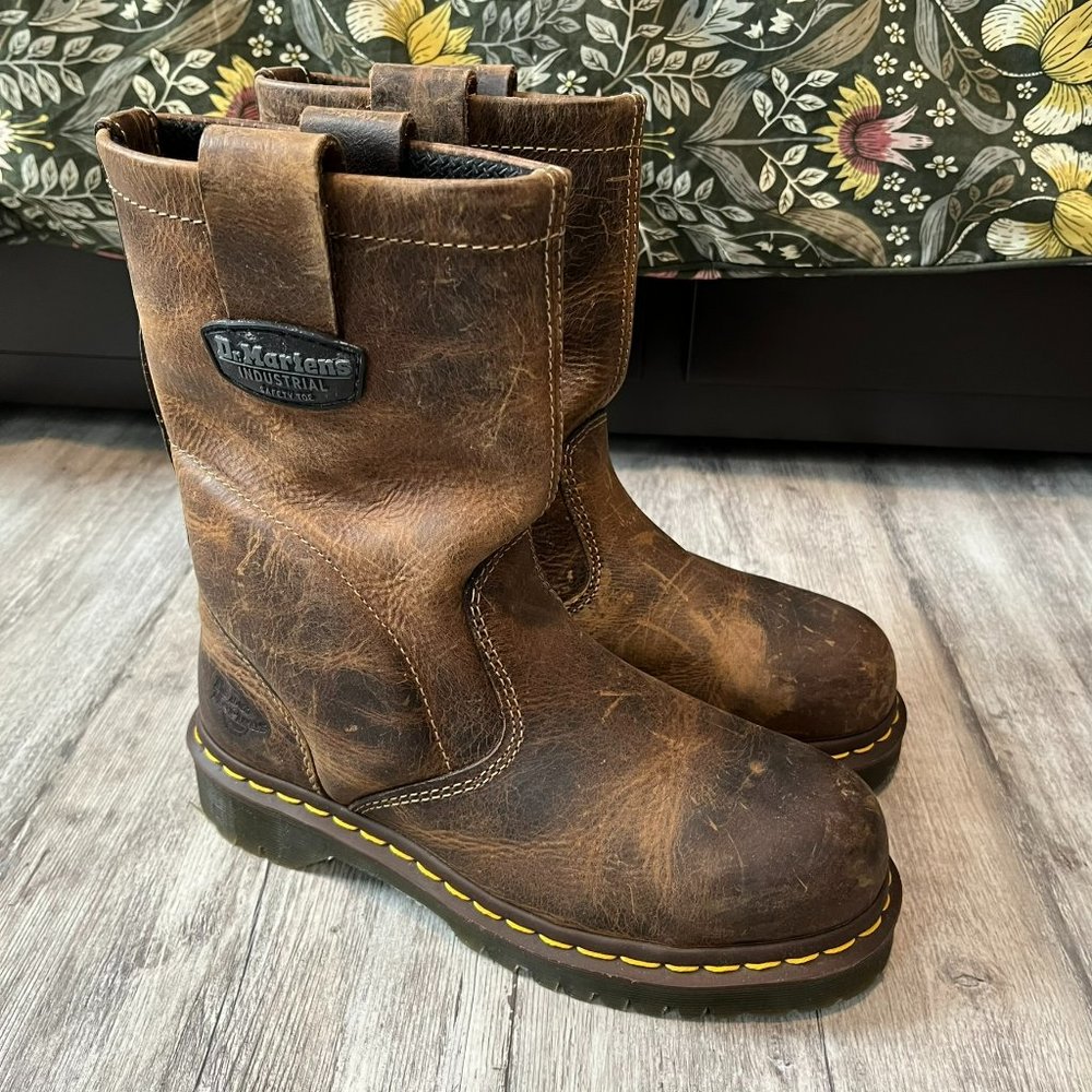 Dr. Martens Icon 2295 Leather Steel Toe Slip-On Work Boots UK 4 / US W's 6